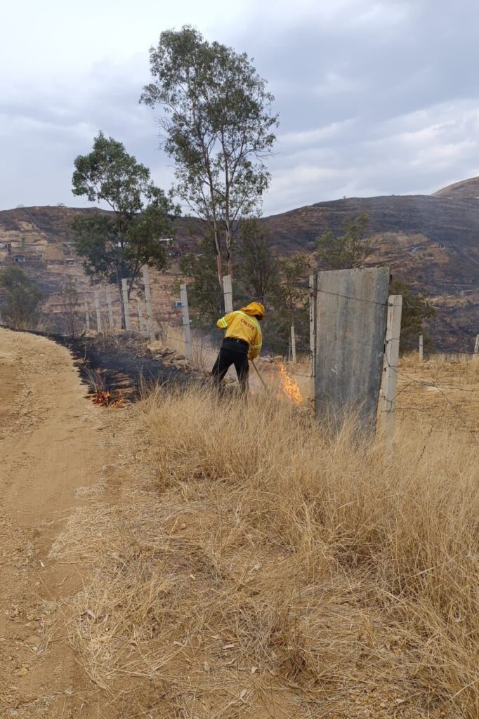 Liquidado incendio en Santa Cruz Xoxocotlán