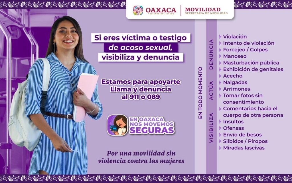 En Oaxaca las mujeres tendrán una movilidad segura