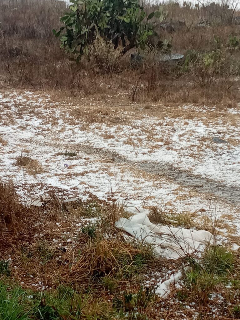 Se registra lluvia con granizo en municipios de la región Mixteca