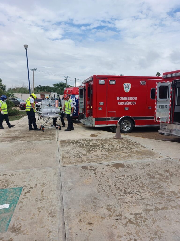 Continúan labores de traslado de pacientes del Hospital de la Niñez Oaxaqueña