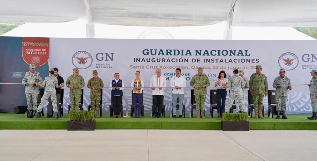 Reconoce Gobernador Salomón Jara entrega y patriotismo de la Guardia Nacional