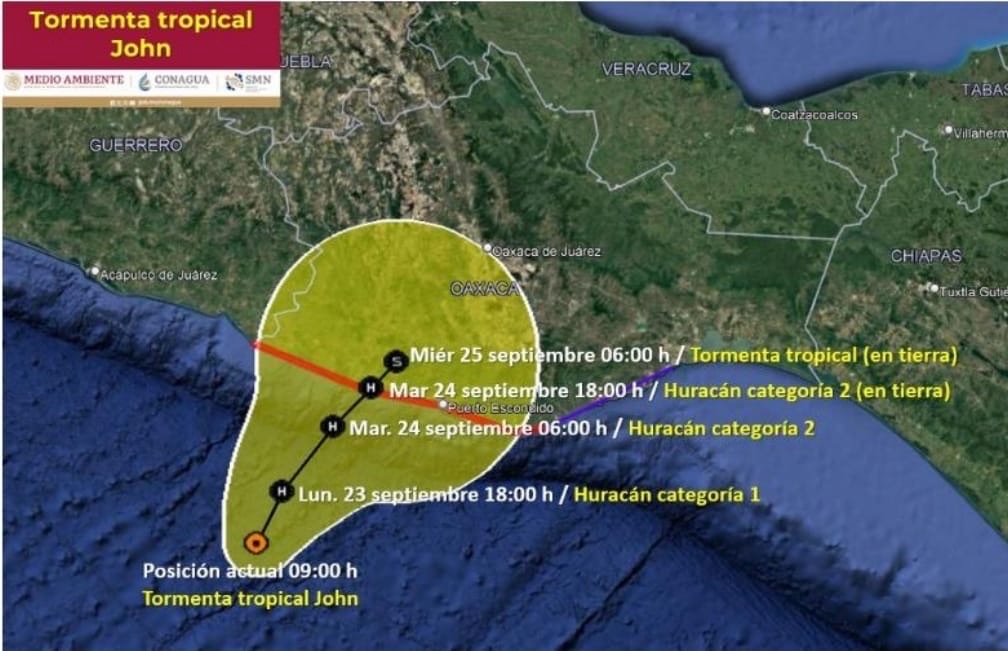 Consejo Estatal de Protección Civil sesionará por tormenta tropical John