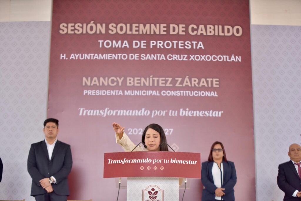 Queda legalmente instalado el ayuntamiento de Xoxocotlán que encabeza la edil Nancy Benítez Zárate